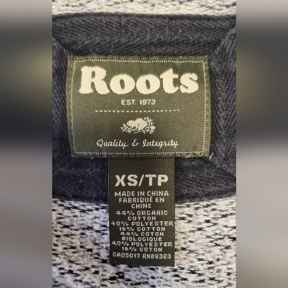 Roots Zip Up Hoodie XS - Picture 3 of 3